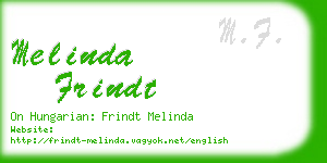 melinda frindt business card